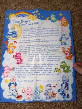 Vintage 1983-1984 Kenner Care Bears Foldout Product Catalog Pamphlet
